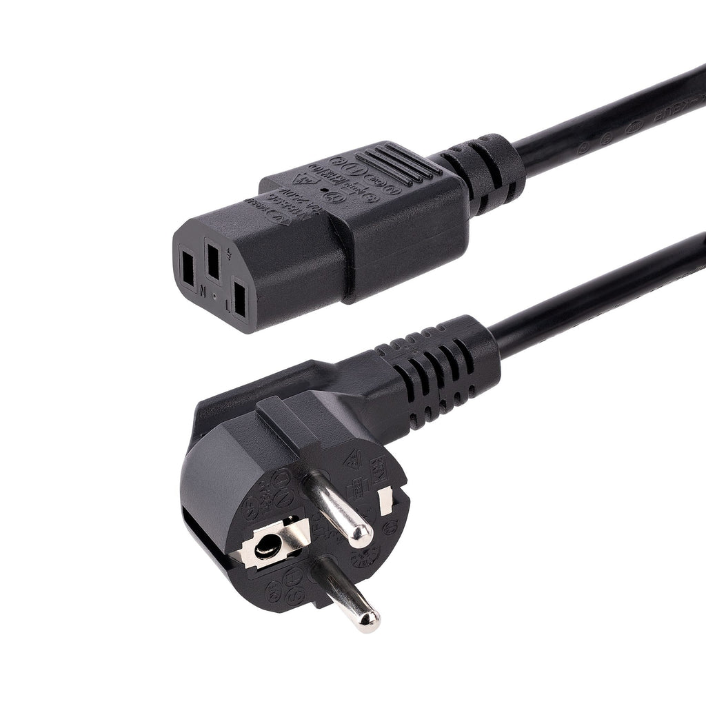 StarTech.com 713E-3M-POWER-CORD cable de transmisión Negro CEE7/7 C13 acoplador