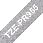 Brother TZE-PR955 cinta para impresora de etiquetas Blanco sobre plata (2)