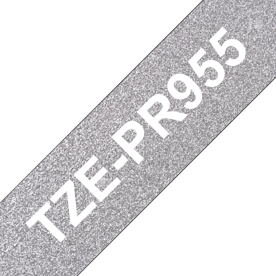 Brother TZE-PR955 cinta para impresora de etiquetas Blanco sobre plata (2)