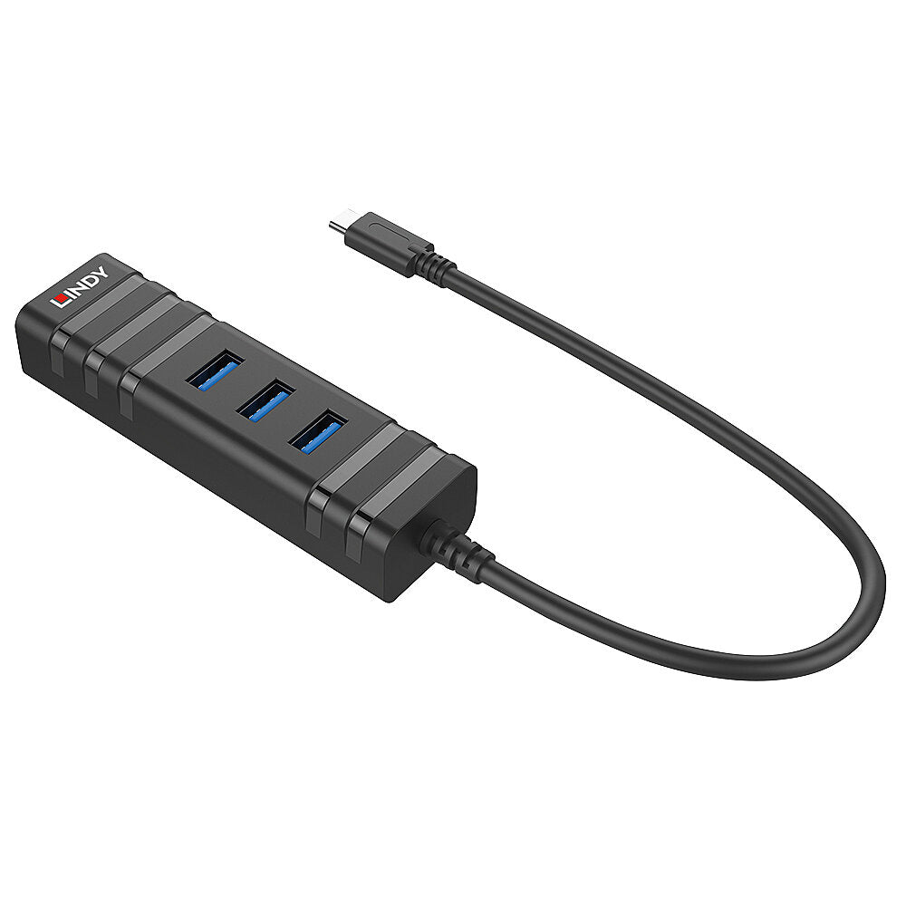 Lindy 43249 hub de interfaz USB 3.2 Gen 1 (3.1 Gen 1) Type-C 5000 Mbit/s Negro (4)