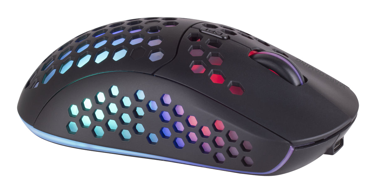 Mars Gaming MCPWXES teclado Ratón incluido Juego RF inalámbrica + USB QWERTY Español Negro (8)