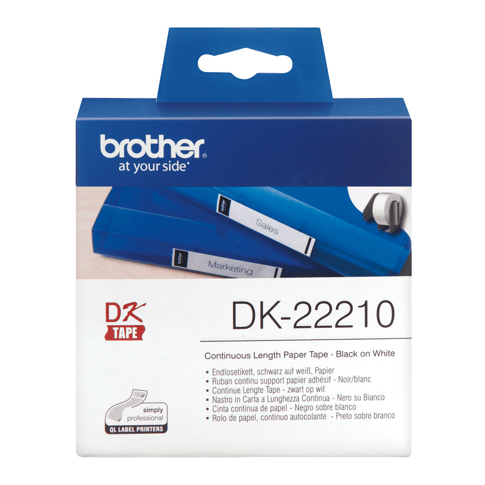 Brother DK-22210 cinta para impresora de etiquetas Negro sobre blanco (3)