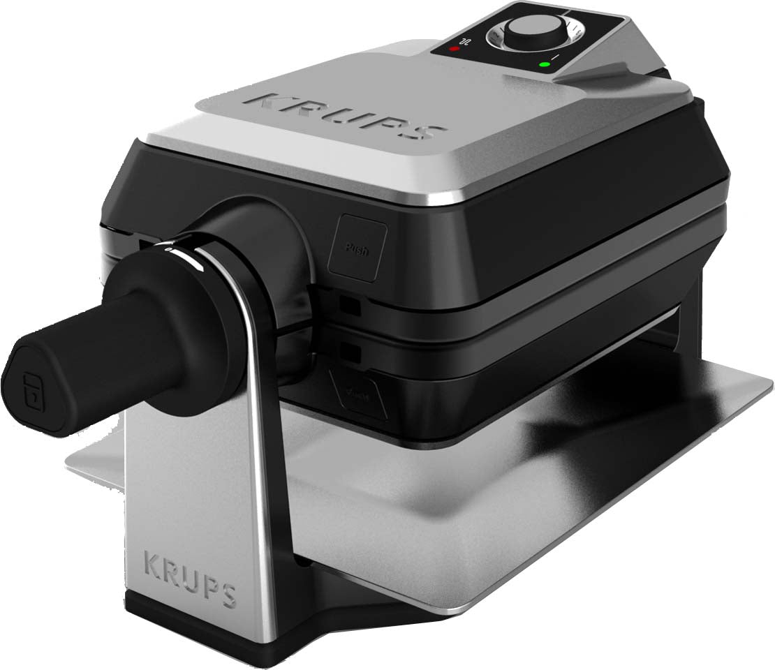 Krups FDD95D 2 barquillo(s) 1200 W Negro, Acero inoxidable