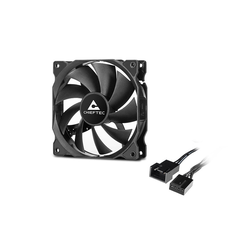 Chieftec ZF-1225PWM sistema de refrigeración para ordenador Carcasa del ordenador Ventilador 12 cm Negro 1 pieza(s) (2)