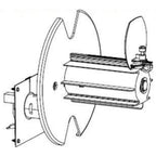 Kit eje rebobinado con motor y PCB Zebra P1058930-058 (2)