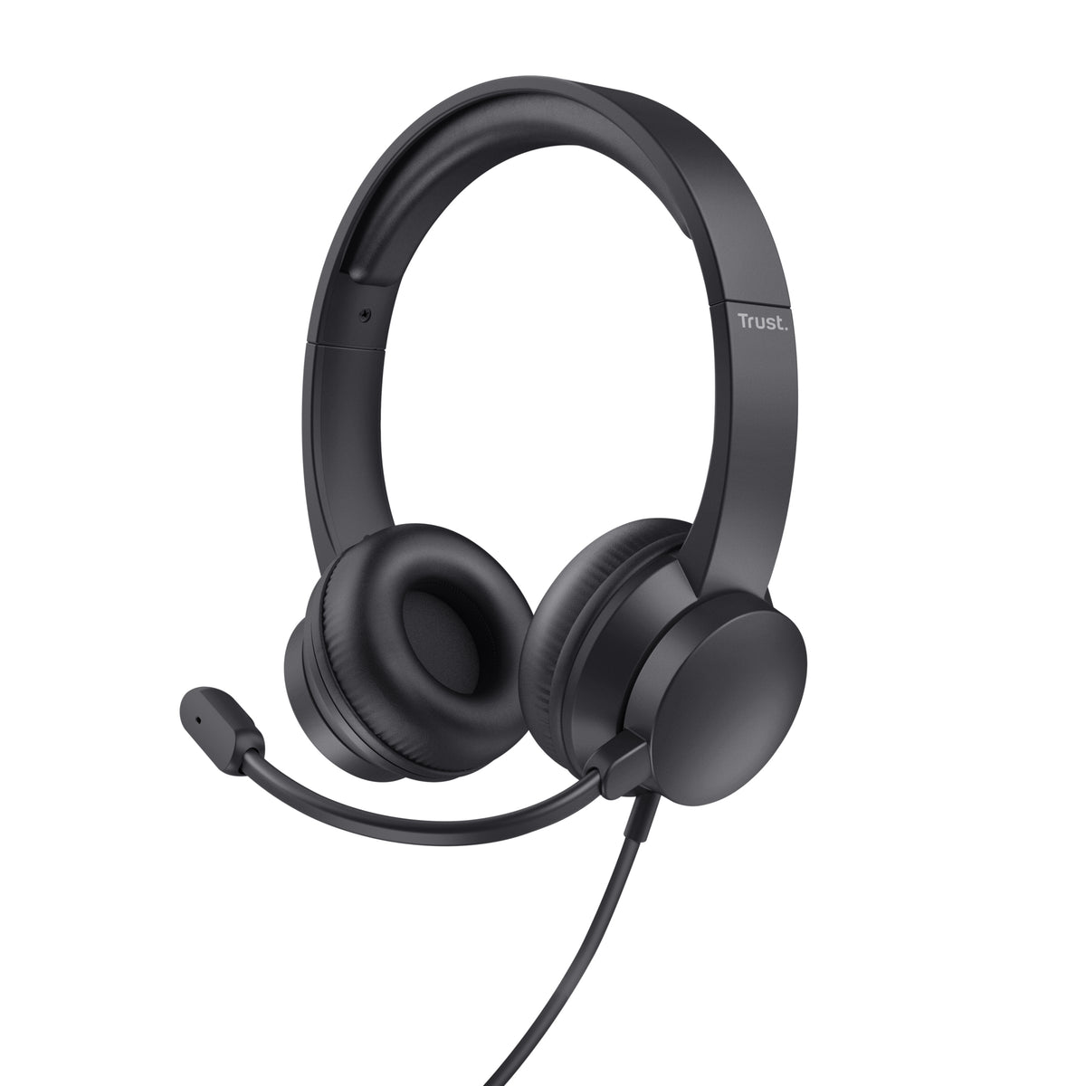Trust HS-150 Auriculares Alámbrico Diadema Oficina/Centro de llamadas Negro (2)