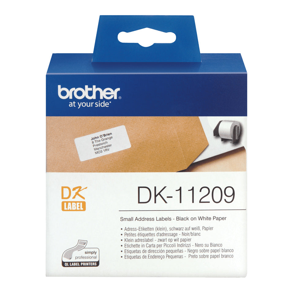 Brother DK-11209 cinta para impresora de etiquetas Negro sobre blanco (3)