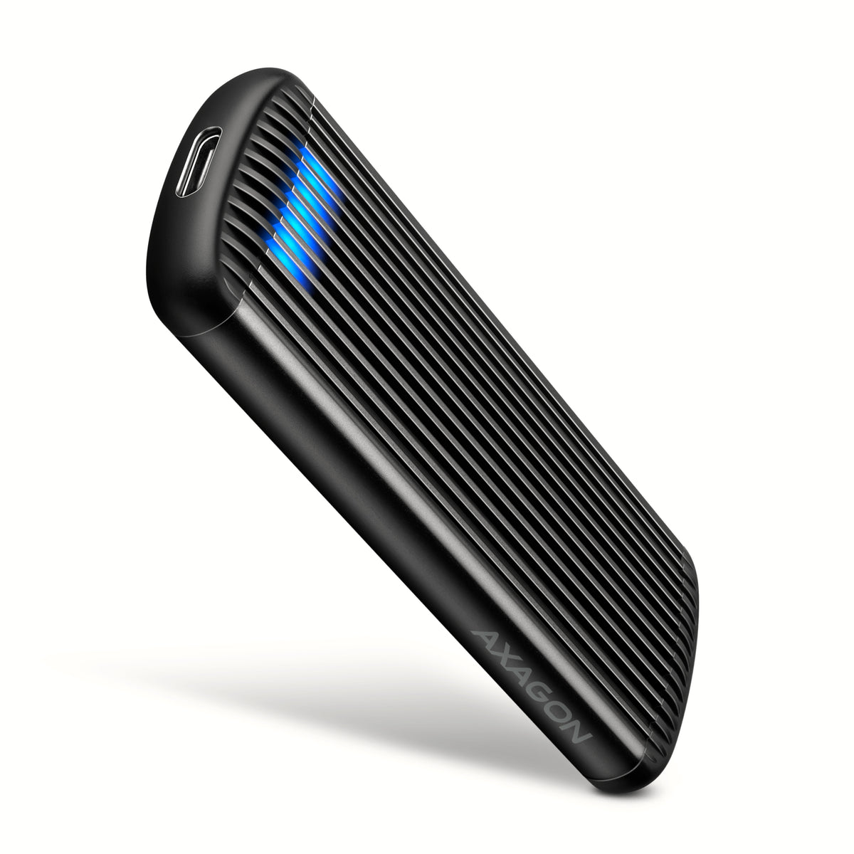 Axagon Caja externa para unidad de estado sólido (SSD) Gris, Negro M.2