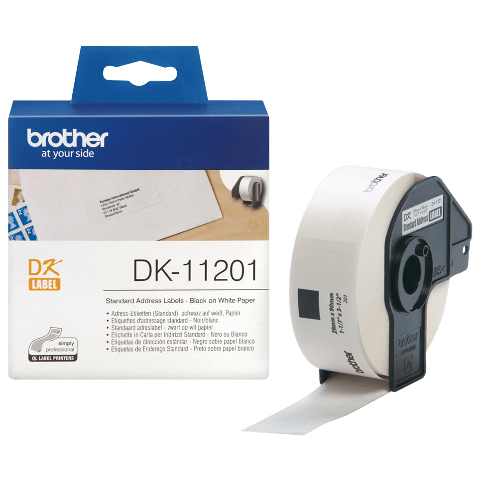 Brother DK-11201 cinta para impresora de etiquetas Negro sobre blanco (2)
