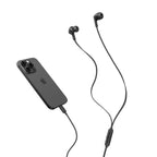 Auriculares internos con micro - en oreja - cableado - cancelación de sonido activo - USB-C - aislamiento de ruido - negro