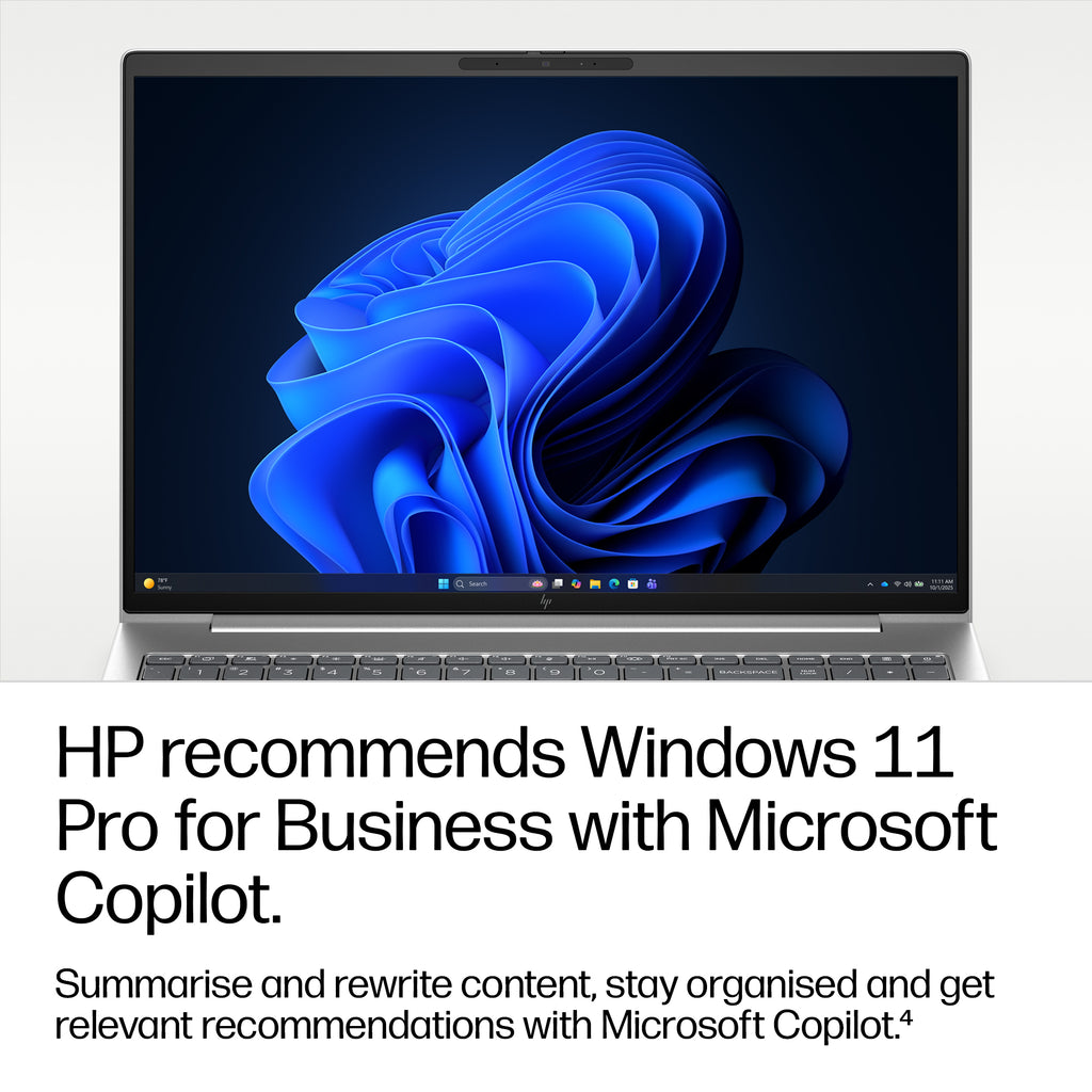 HP ProBook 4 G2i 16 AI PC Intel Core 7 350 Laptop 40.6 cm (16") WUXGA 16 GB DDR5-SDRAM 512 GB SSD Wi-Fi 6E (802.11ax) Windows 11 Pro Silver (6)