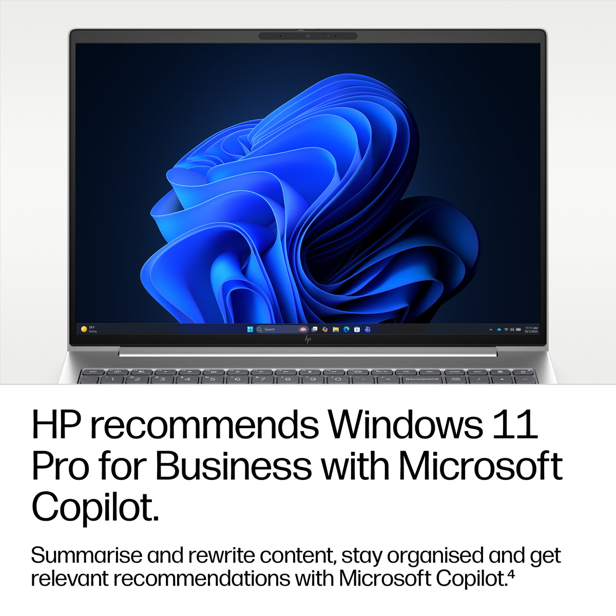 HP ProBook 4 G2i 16 AI PC Intel Core 7 350 Laptop 40.6 cm (16") WUXGA 16 GB DDR5-SDRAM 512 GB SSD Wi-Fi 6E (802.11ax) Windows 11 Pro Silver (6)