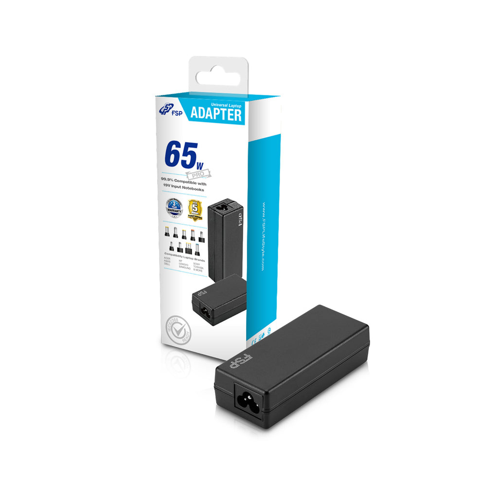 FSP NB PRO adaptador e inversor de corriente Interior 65 W Negro (4)