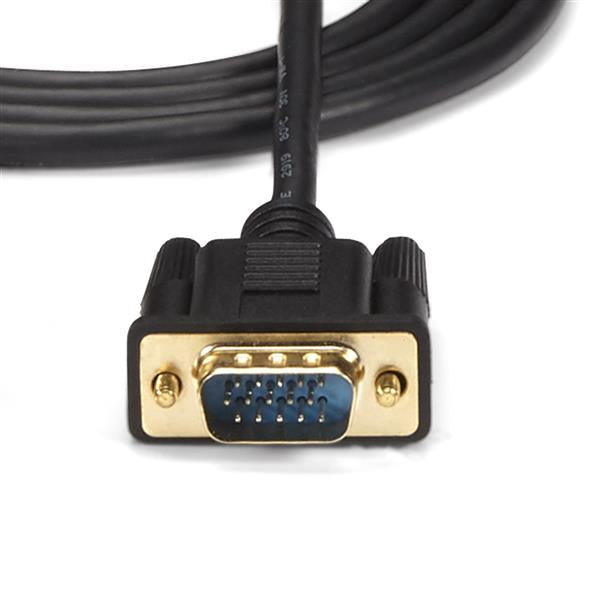 StarTech.com HD2VGAMM3 adaptador de cable de vídeo 0,9 m VGA (D-Sub) HDMI + Micro USB Negro (5)