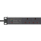 Intellinet 715300 unidad de distribución de energía (PDU) 7 salidas AC 1U Negro, Blanco (5)