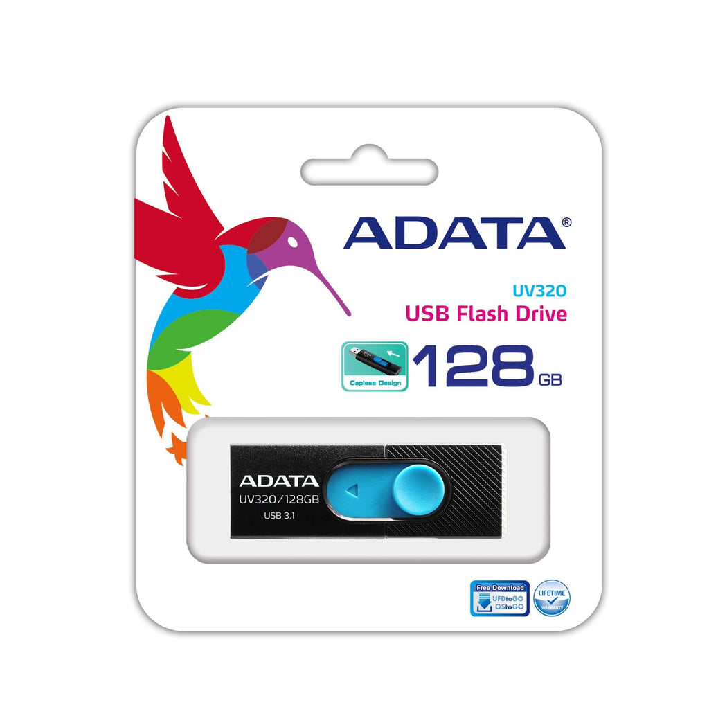 ADATA UV320 unidad flash USB 128 GB USB tipo A 3.2 Gen 1 (3.1 Gen 1) Negro, Azul (4)