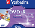 Verbatim DVD+R 4,7GB 16x Inkjet JC(10) (2)