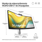 HP Series 5 Pro 534pm pantalla para PC 86,4 cm (34") 3440 x 1440 Pixeles Wide Quad HD LCD Negro (6)
