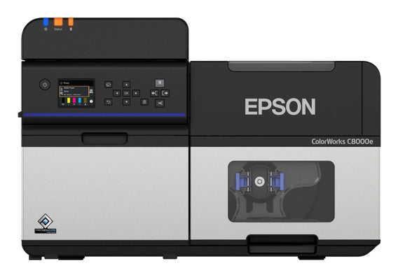 Epson ColorWorks C8000e (MK) impresora de etiquetas Inyección de tinta Color 600 x 1200 DPI 300 mm/s Inalámbrico y alámbrico Ethernet (2)