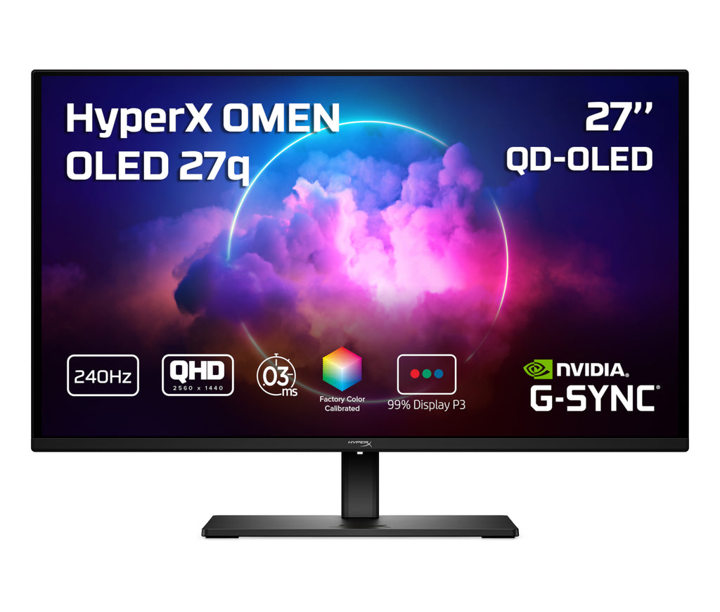 HP HyperX OMEN OLED 27 inch QHD 240Hz Gaming Monitor - OMEN OLED 27q pantalla para PC 68,6 cm (27") Quad HD Negro (2)