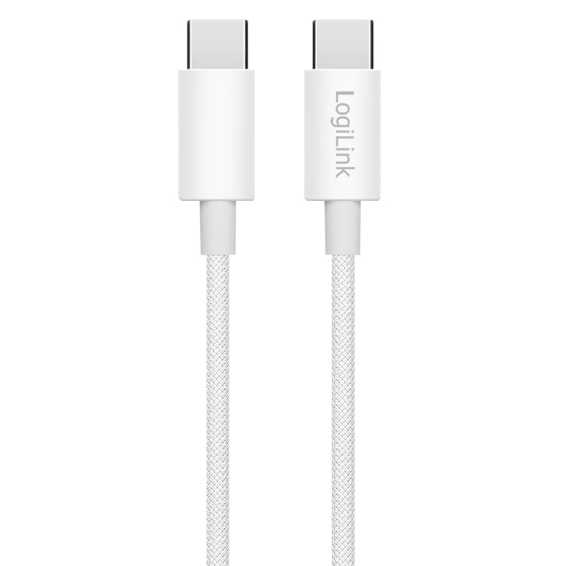 LogiLink CU0342 cable USB USB 2.0 1,5 m USB C 0,48 Gbit/s 60 W Blanco (3)