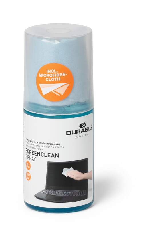 Durable SCREENCLEAN Spray y paño