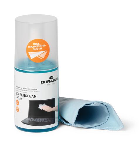 Durable SCREENCLEAN Spray y paño