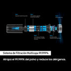 Samsung VS20B75ADR5 Batería Secar HEPA Sin bolsa 0,8 L 550 W Negro, Gris (5)