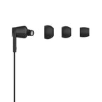 Auriculares internos con micro - en oreja - cableado - USB-C - aislamiento de ruido - negro