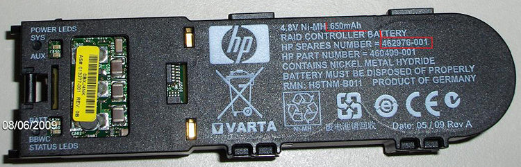 HP 462976-001 Níquel-metal hidruro (NiMH) 650 mAh – Reacondicionado (2)
