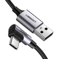 Ugreen 50940 cable USB USB 2.0 5 m USB A USB C 0,48 Gbit/s Negro, Plata