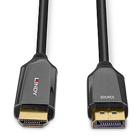 Lindy 40932 adaptador de cable de vídeo 3 m DisplayPort HDMI Negro (5)