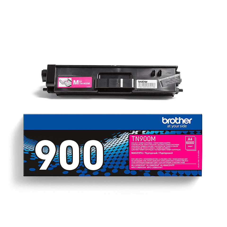 Brother TN-900M cartucho de tóner 1 pieza(s) Original Magenta (4)