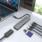 AISENS ASUC-7P048-GR base para portátil y replicador de puertos Alámbrico USB 3.2 Gen 1 (3.1 Gen 1) Type-C (7)