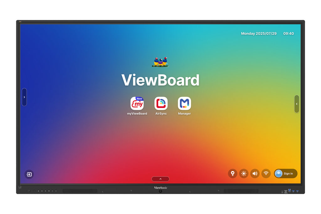 Viewsonic IFP 75IN 4K ANDROID 16 EDLA 64 pizarra blanca interactiva 190,5 cm (75") 3840 x 2160 Pixeles Pantalla táctil (3)