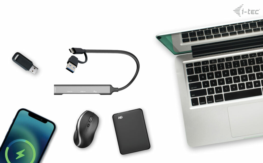 i-tec CAHUBMETALMINI4 hub de interfaz USB 3.2 Gen 1