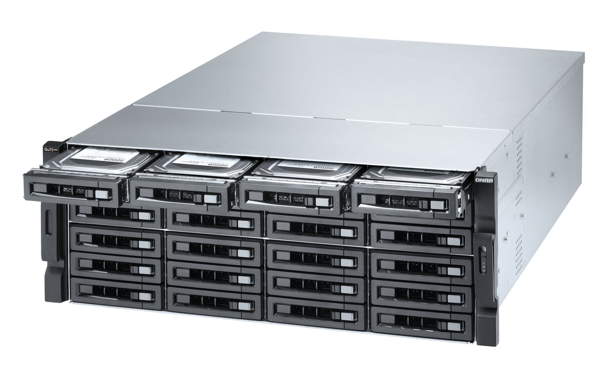 QNAP TS-h2483XU-RP NAS Bastidor (4U) Intel Xeon E E-2236 128 GB DDR4 0 TB QuTS hero Negro (9)