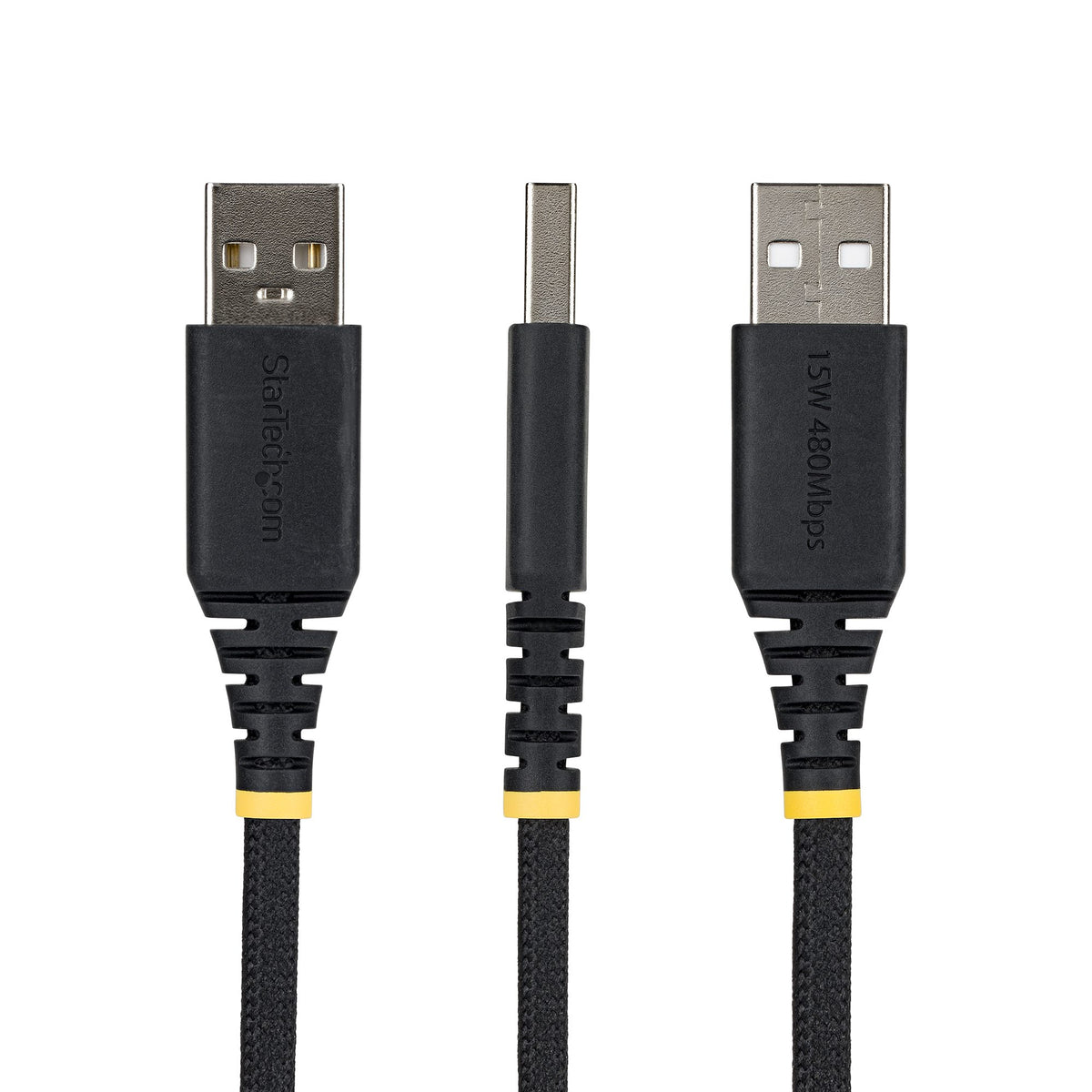 StarTech.com USB2AC15CMBR cable USB USB 2.0 0,15 m USB A USB C 0,48 Gbit/s Negro (3)