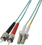 Cable patch dúplex FO LC-ST 3 m 50/125 µ (3)