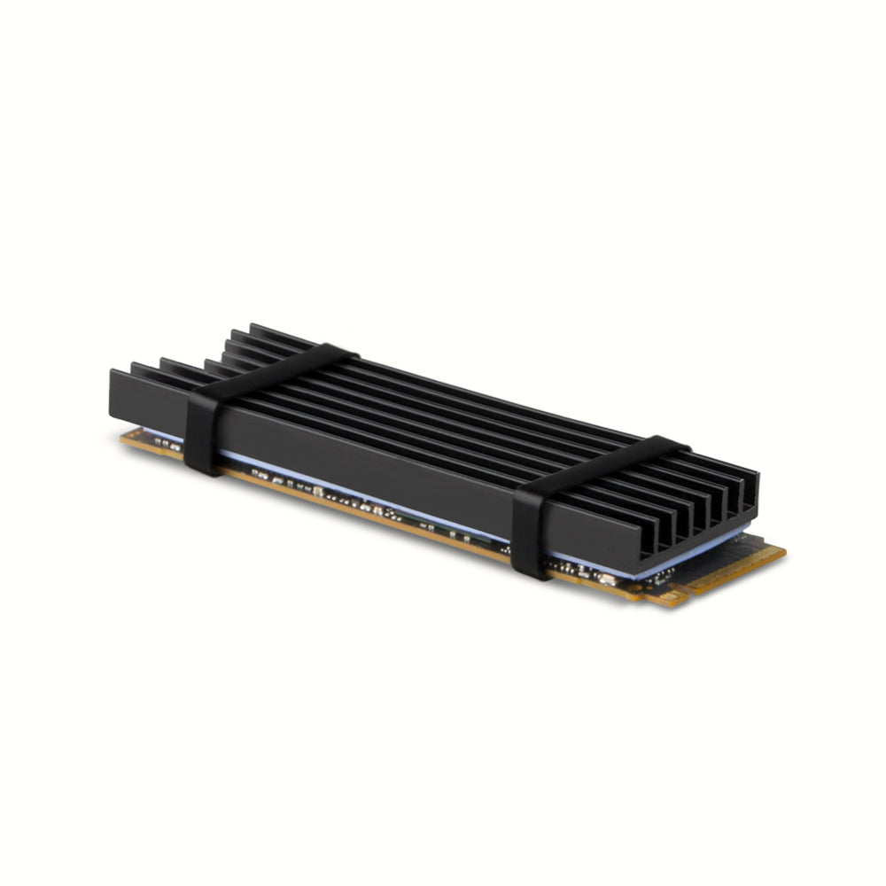 Axagon CLR-M2L6 sistema de refrigeración para ordenador M.2 NVMe SSD, Unidad de estado sólido Disipador térmico/Radiador Negro 1 pieza(s)