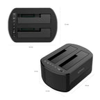 AISENS ASDS-D03B base de conexión para disco duro USB 3.2 Gen 1 (3.1 Gen 1) Type-B Negro (5)