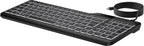 HP 405 Multi-Device Backlit Wired Keyboard teclado Oficina USB QWERTY Inglés Negro (3)