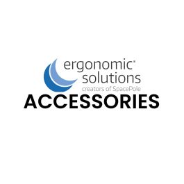 Ergonomic Solutions 350 mm SP2 Pole with VESA 75/100 Thumb Screws, White, MOQ 250