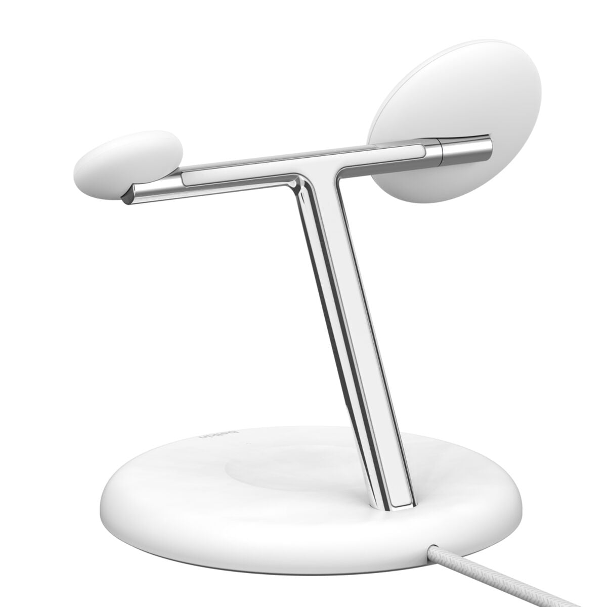 Base de carga inalámbrica - magnético con Qi2 + adaptador de corriente CA - 15 vatios - Fast Charge - blanco