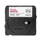 Brother BTAG-232 cinta para impresora de etiquetas Rojo sobre blanco (4)