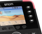 Snom D713 teléfono IP negro TFT vista 2