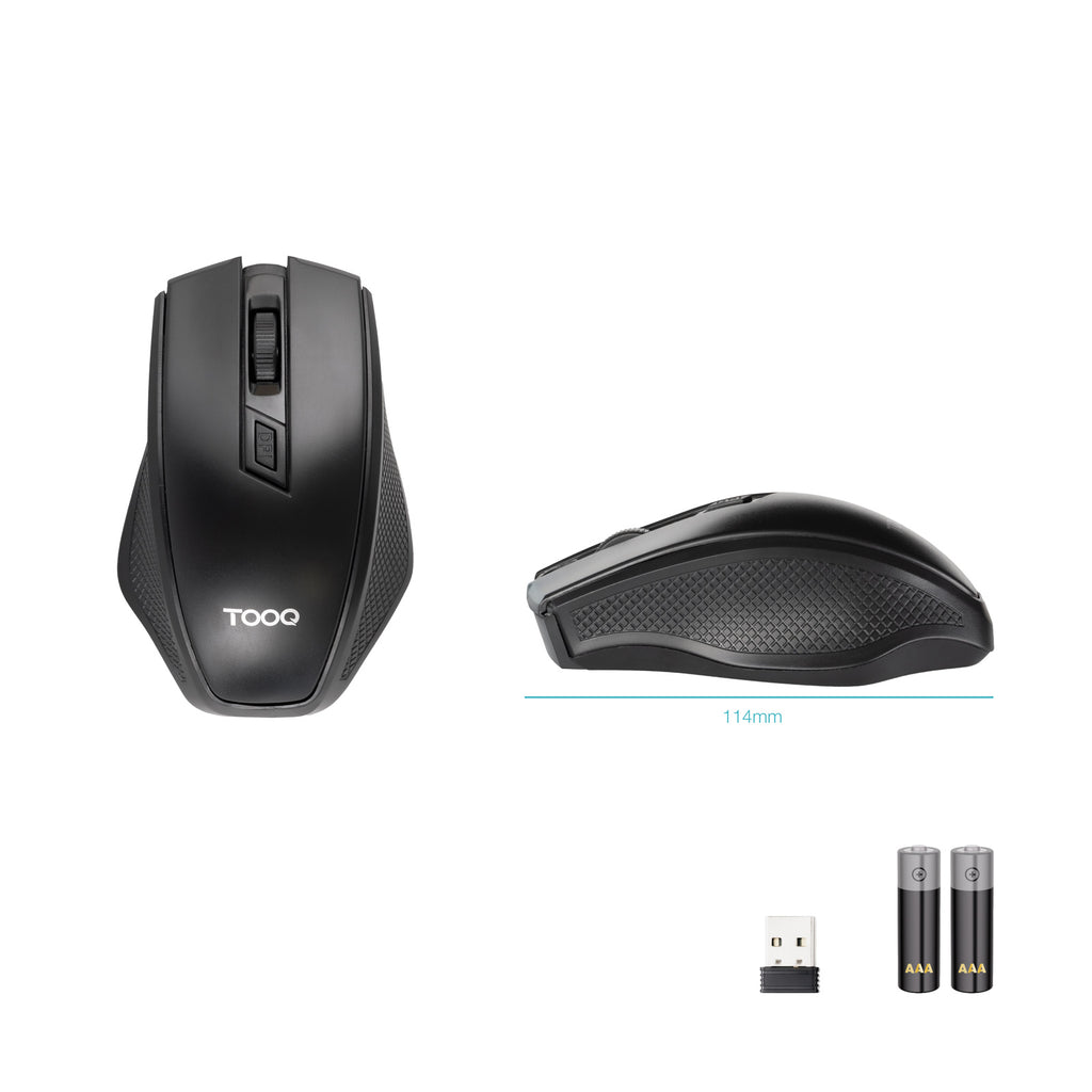 TooQ TQMW-1102-B ratón Universal Mano derecha RF inalámbrico Óptico (4)