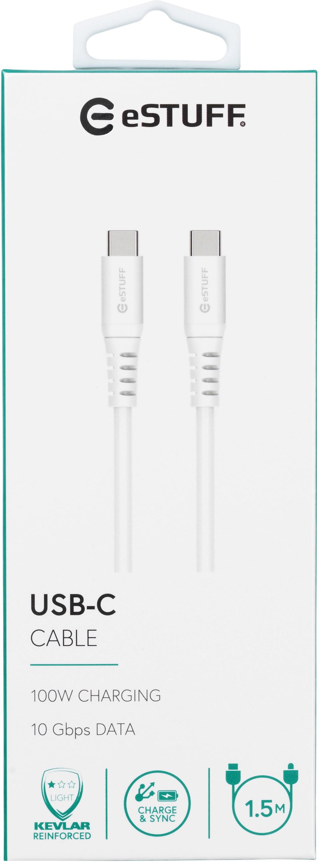 eSTUFF ES604102 cable USB USB 3.2 Gen 2 (3.1 Gen 2) 1,5 m USB C 10 Gbit/s 100 W
