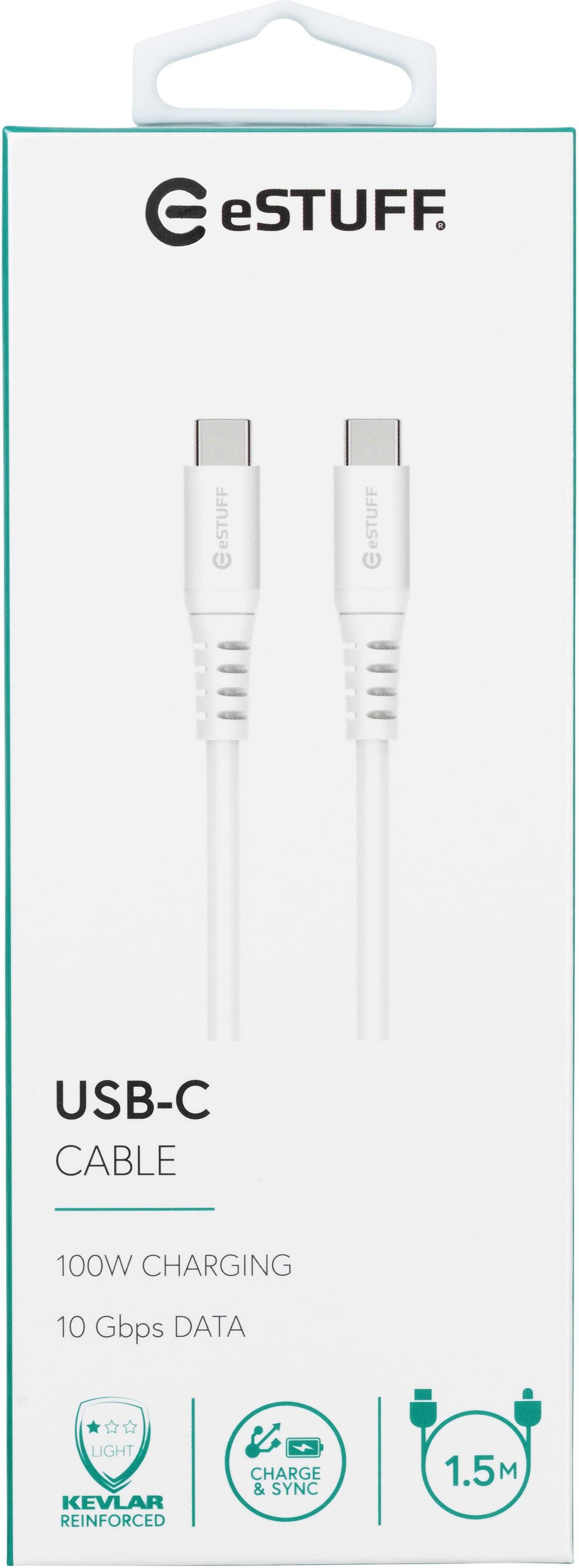 eSTUFF ES604102 cable USB USB 3.2 Gen 2 (3.1 Gen 2) 1,5 m USB C 10 Gbit/s 100 W