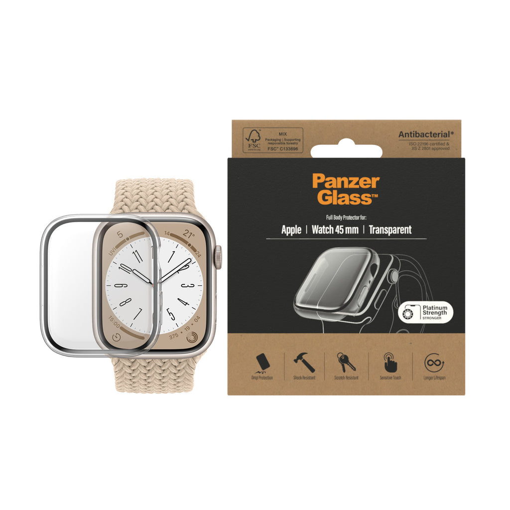 PanzerGlass ® Full body Case Apple Watch Series 9, 8, 7, 45mm